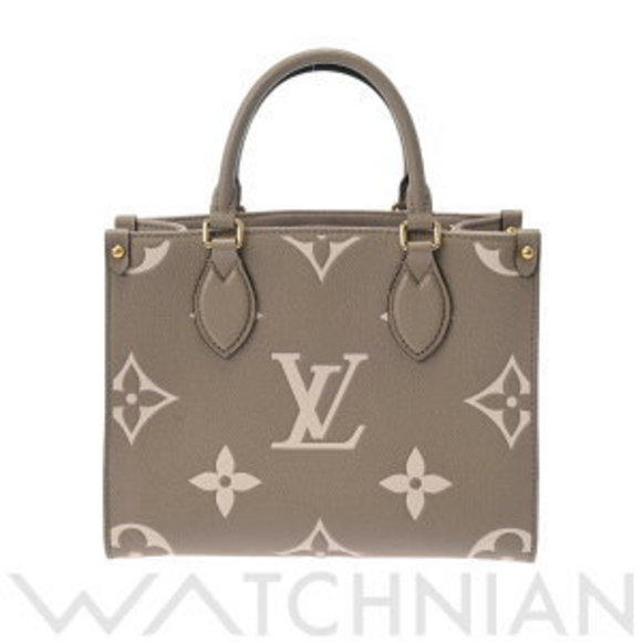 Louis Vuitton Empreinte Onthego Tourterelle Creme Leather Handbag Bag - Picture 1 of 9